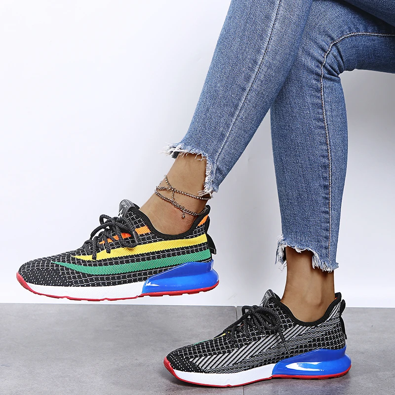 

Trendy mesh daddy shoes 2021 season new fashion big size color matching round toe platform platform sports casual women's shoes
