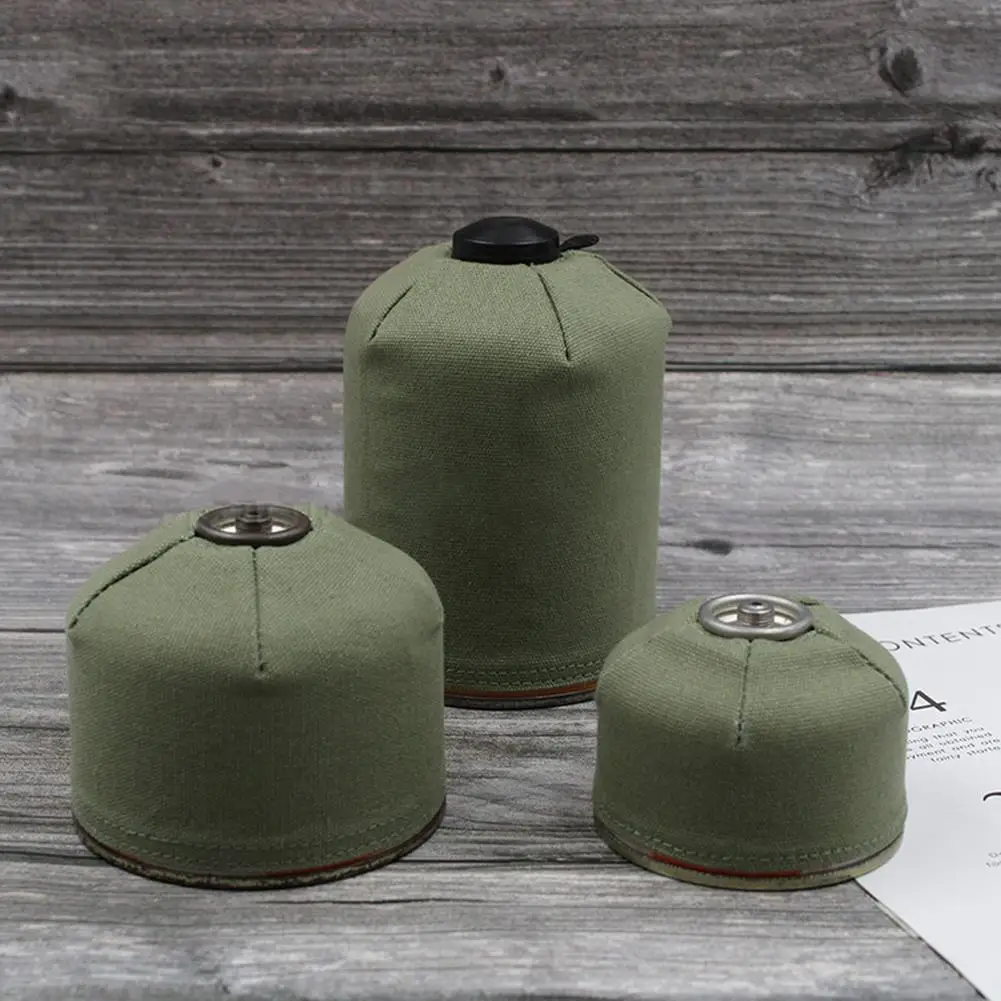 

Gas Canister Protective Cover Cotton Linen Gas Tank Cover Canvas Tank Storage Bag Camping Durable Canister Cover Storage Bag