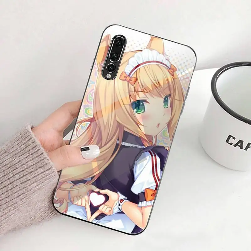 Nekopara Chocola Vanilla Cat Girl Phone Case Tempered Glass For Huawei P30 P20 P10 lite honor 7A 8X 9 10 mate 20 Pro | Мобильные