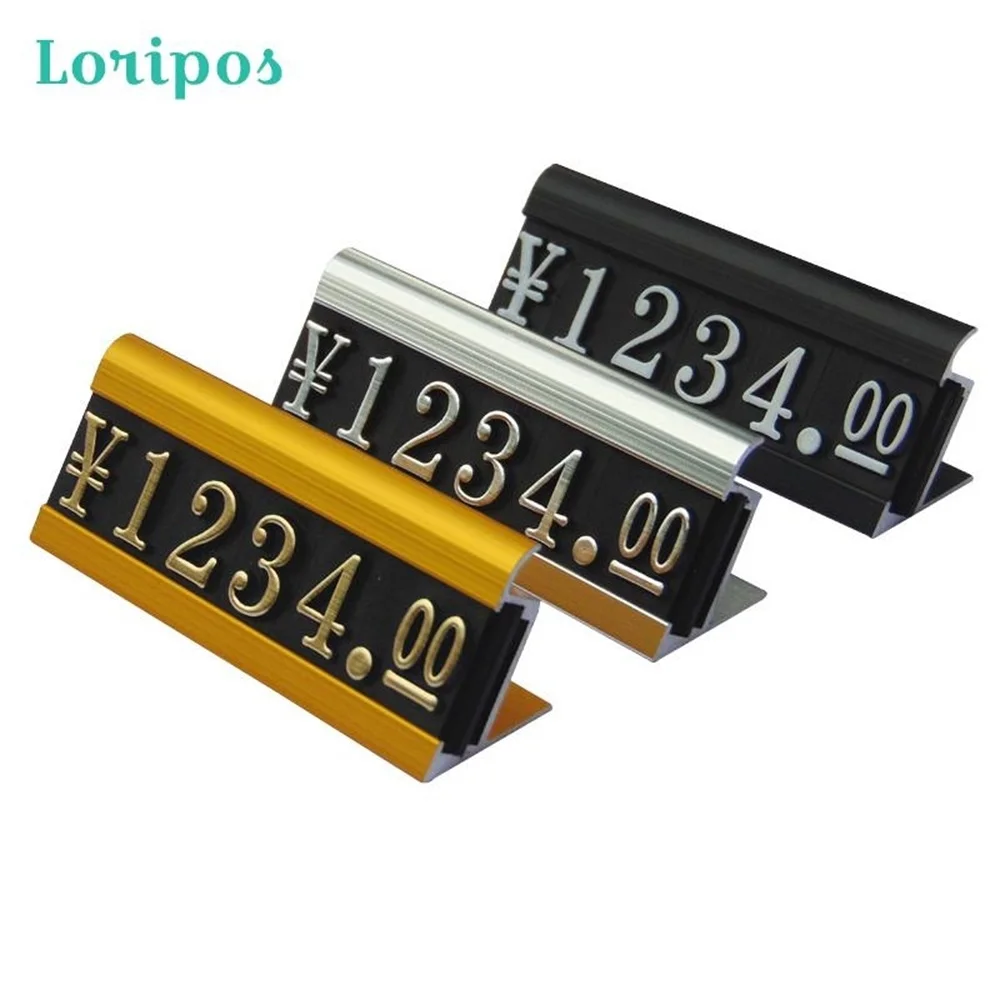 Цифровой металл цена пластина Дисплей Стенд Алюминиевая Рамка Пластиковые