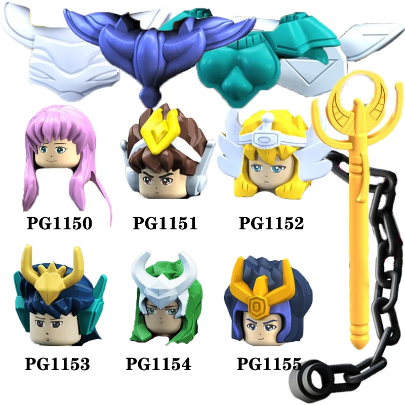 PG8128 одной продажи строительные блоки &quotРыцари зодиака&quot Saint Seiya Athena Shiryu ледник