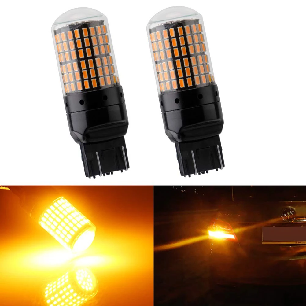2 шт. автомобильный Реверсивный светильник s T20 7440 W21W WY21W 144 SMD указатель поворота