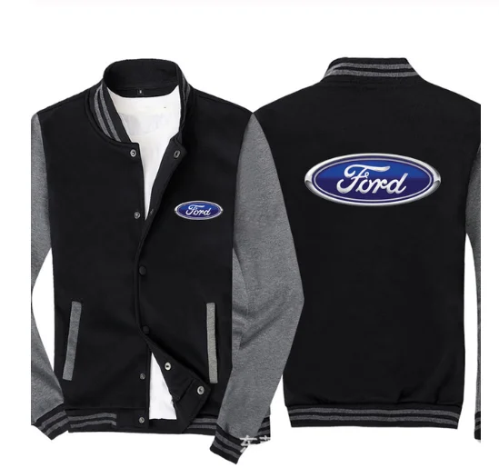 

2021 NEW Baseball uniform Spring Autumn Sweatshirt for Ford Men Slim Fit Jacket Men Hip Hop Harajuku Jacket