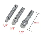 Адаптер из хромованадиевой стали, шестигранный хвостовик, Круглый хвостовик до 14, 38, 12 дюйма, удлинительные сверла, Набор шестигранных насадок, электроинструменты