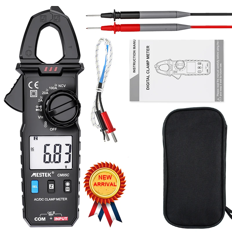 Цифровые токоизмерительные клещи MESTEK истинное среднеквадратичное значение