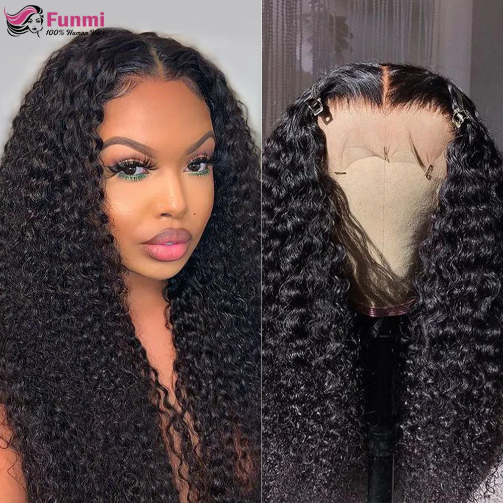 Женские вьющиеся парики на сетке спереди парик 4x4 бразильские из человеческих