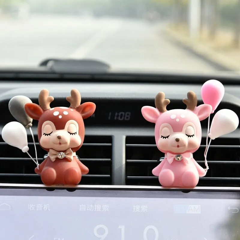 Автомобильный ароматизатор лось твердый парфюм оригинальный с мультяшным