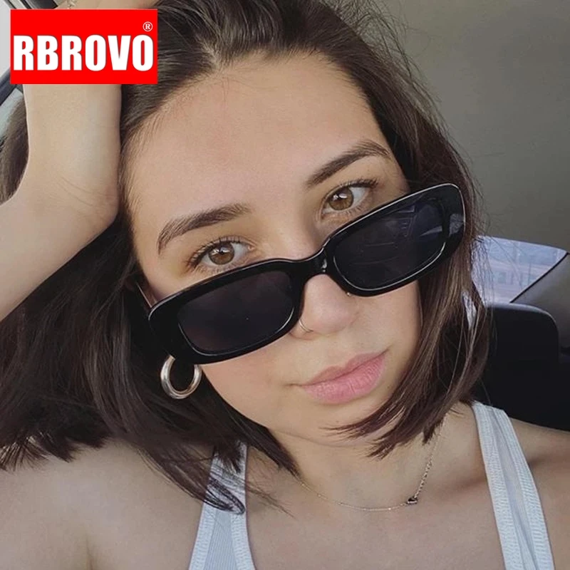 Солнцезащитные очки RBROVO в ретро стиле для мужчин и женщин зеркальные квадратной