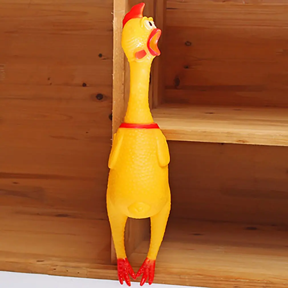 17 см 31 39 кричащий цыпленок весь творческие Tricky собака щенок жевать игрушка Vent