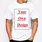 Мужская футболка с индивидуальным принтом, собственный дизайн, высококачественные Топы