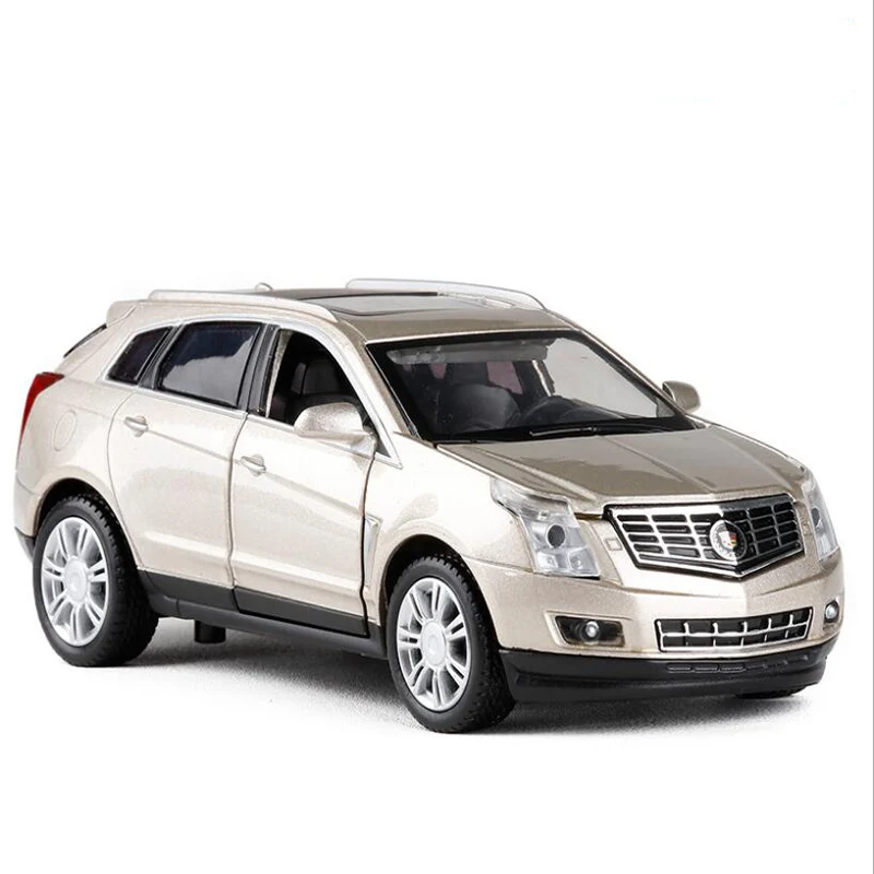 1:32 Scale Cadillac SRX литая игрушка из сплава автомобиль откатный звук и светильник