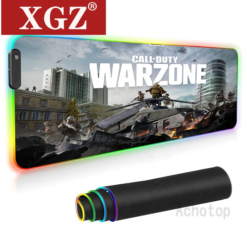 

Warzone Mouse Pad RGB Game Accessories Gamer Table Pad Laptop LED Keyboard Table Blanket XXL Large Rubber Mouse Pad Cs Go