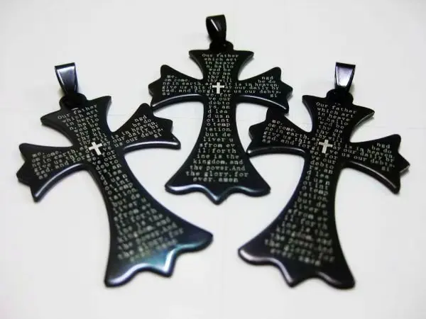 

10 шт. винтажные мужские черные подвески из нержавеющей стали в готическом стиле панк Байкерская бижутерия