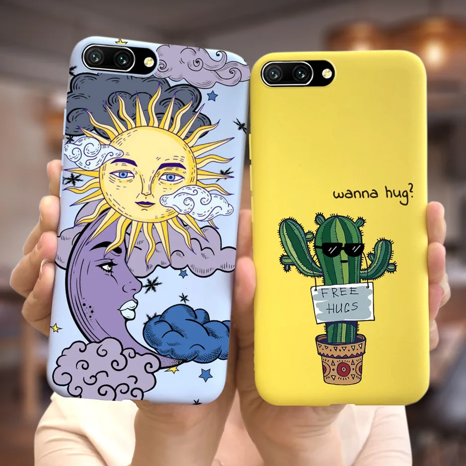 Чехол для Huawei Honor 10 чехол мягкие силиконовые стильные чехлы конфетных цветов Honor10