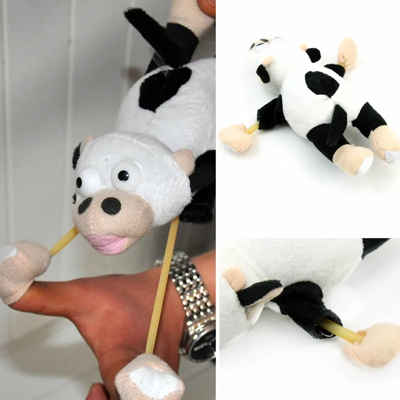 

Flying Monkey Chicken Duck Frog Cow Screaming Flying Slingshot Fun Plush Toys
