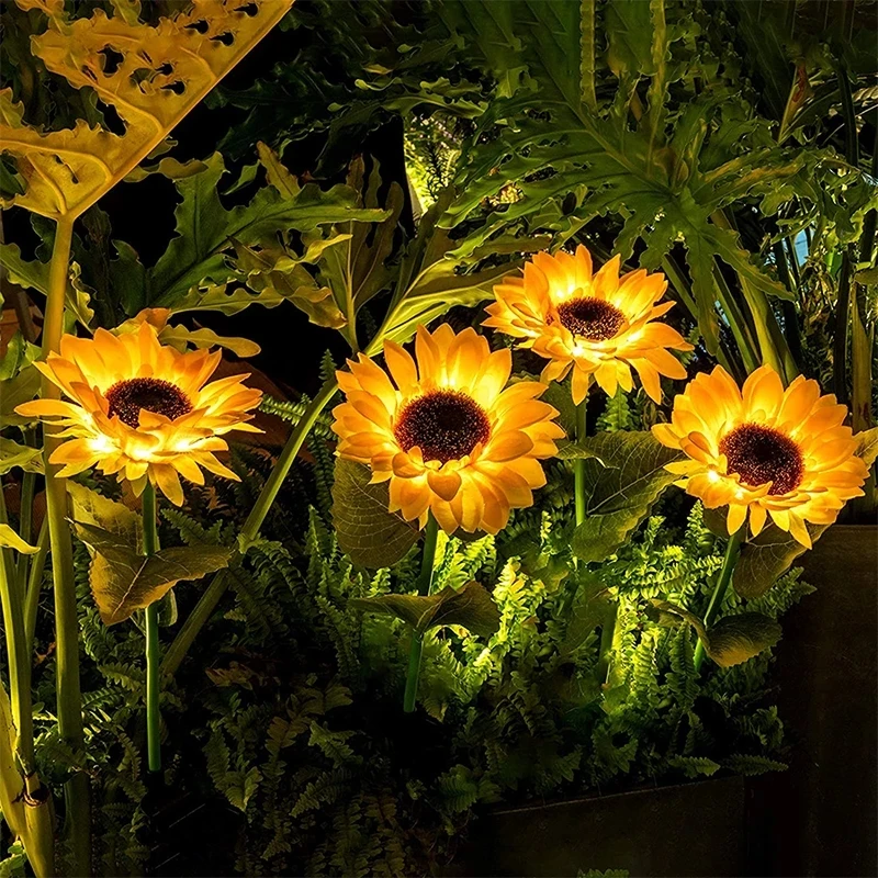

Solar Waterproof Garden Solar Landscape Lights Solar Sunflower Light Energy Saving Eco-Friendly Solar Lawn Lamp Beautiful