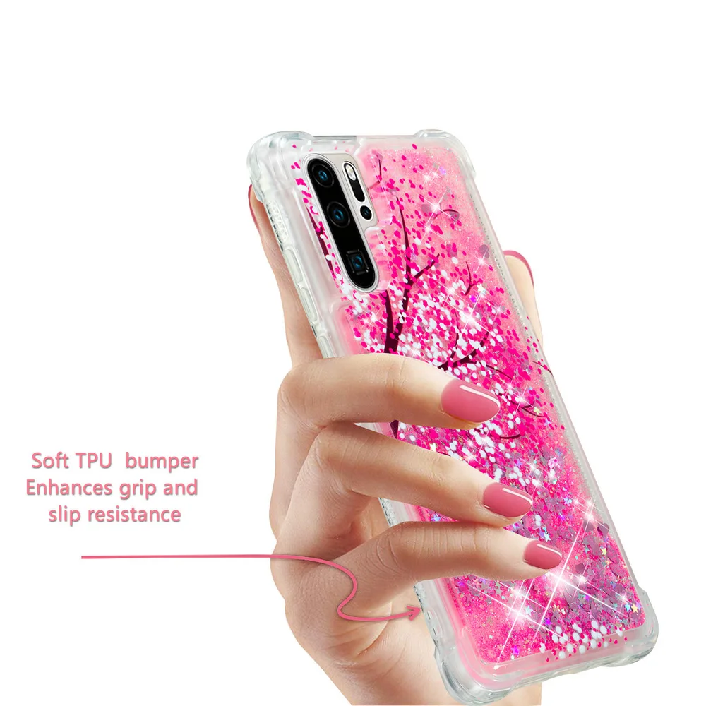 Милый блестящий чехол для Huawei P30 Pro Женский Мягкий силиконовый чехол-бампер VOG L09 L29
