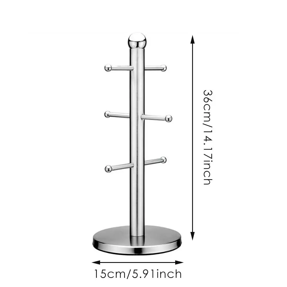 Стеллаж из нержавеющей стали для хранения кофейных кружек кухонная бытовая
