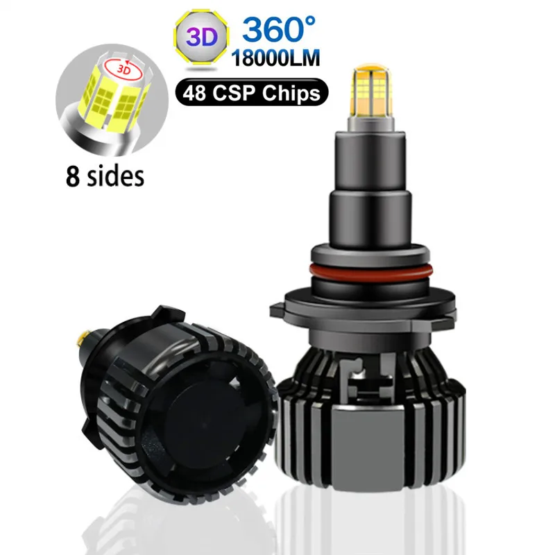 12V 24V автомобиль авто H7 d2s d4s OEM Размеры светодиодный фар 16000 люмен 90 Вт 6500K 8 сторон