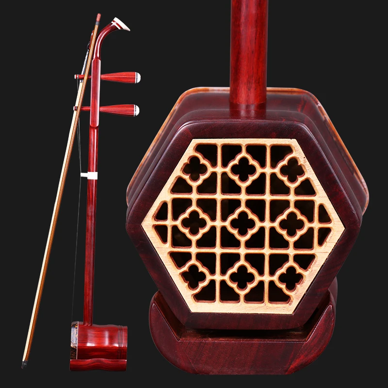Африканский листок палисандр Erhu Dragon Head 100% туры золотой цветок кожи питона