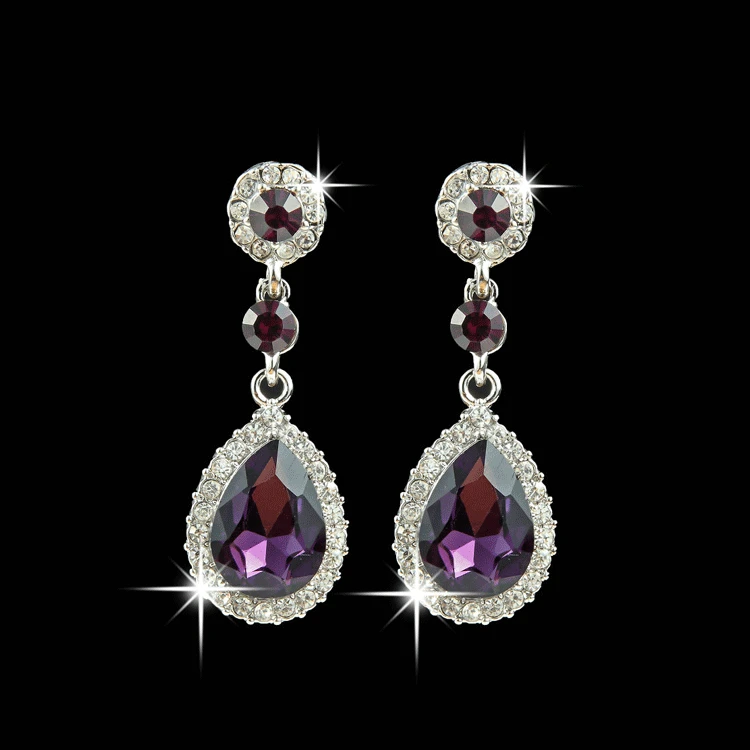 Женские серьги со стразами круглые для свадьбы 2017 | Украшения и аксессуары