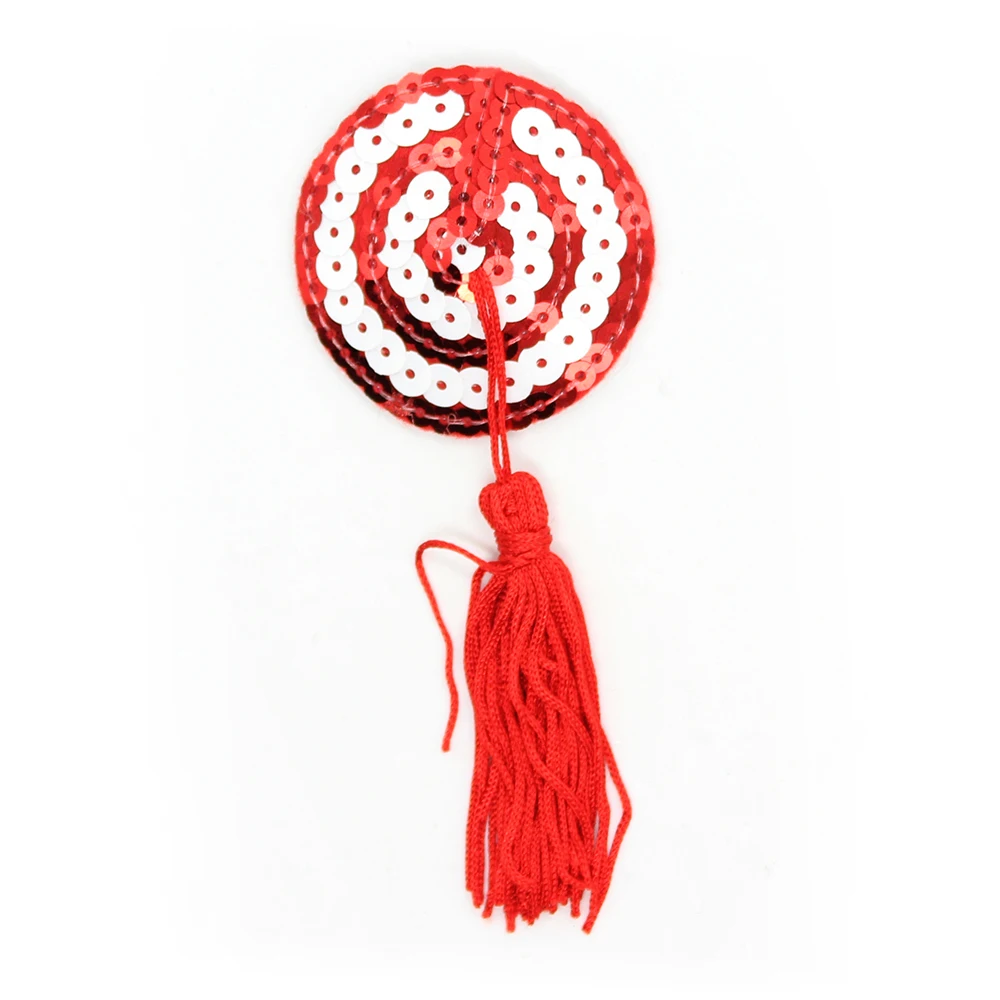 Сексуальное женское белье бюстгальтер для груди блестки кисточка круг соски