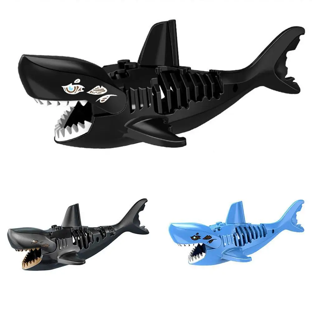 Строительные блоки 3D Акула сборные игрушки призрак зомби Карибские для детей