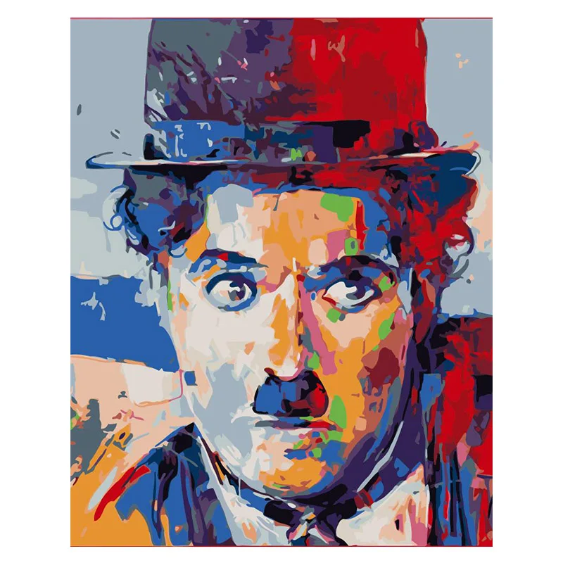 

Масляная краска по номерам, Набор для раскрашивания, картины на холсте, картины для домашнего декора, «сделай сам», Чаплин Монро Хепберн