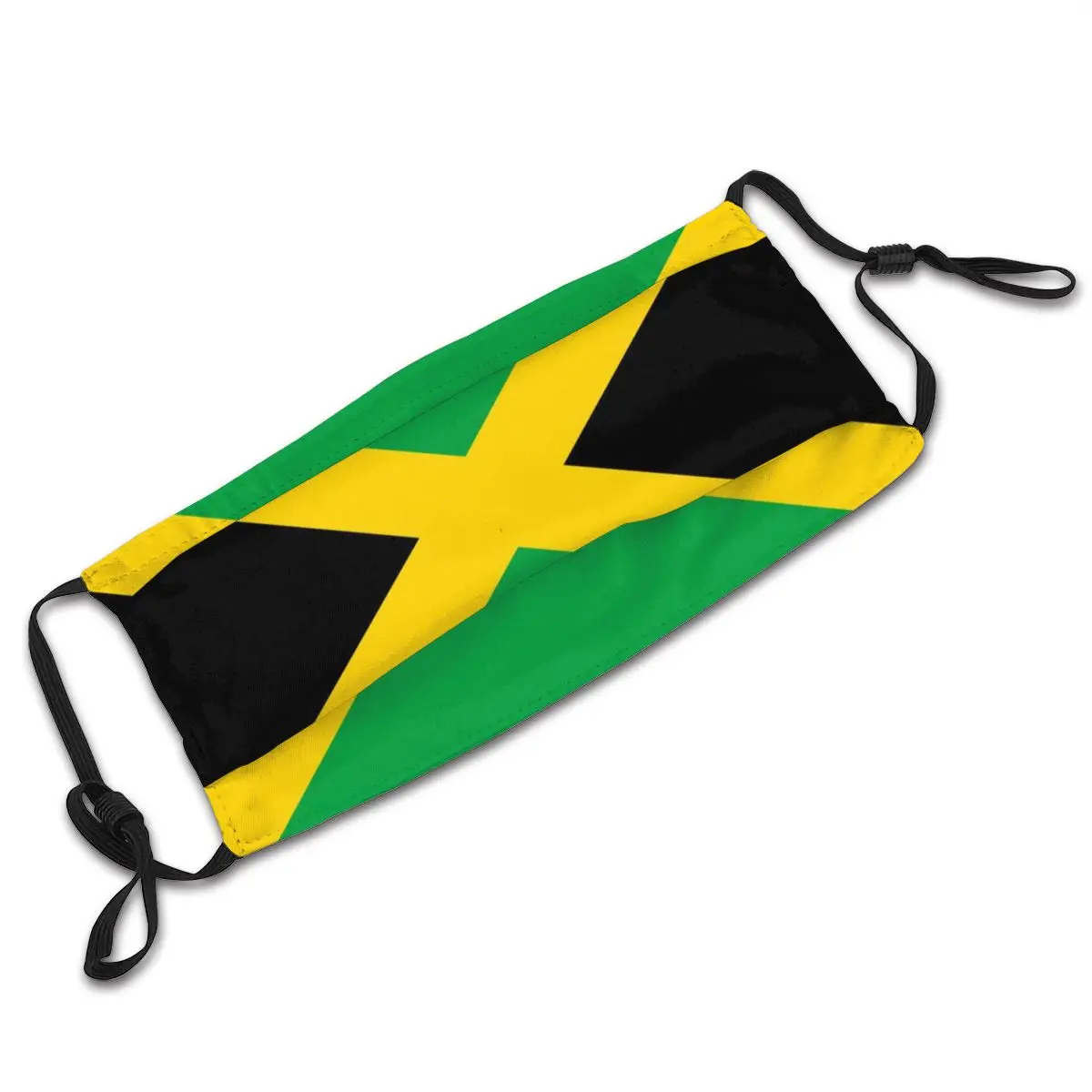 

Flag Of Jamaica Unisex Reusable Mouth Face Mask Anti Dust Mask With Filters Protection Mask Respirator Mouth Muffle