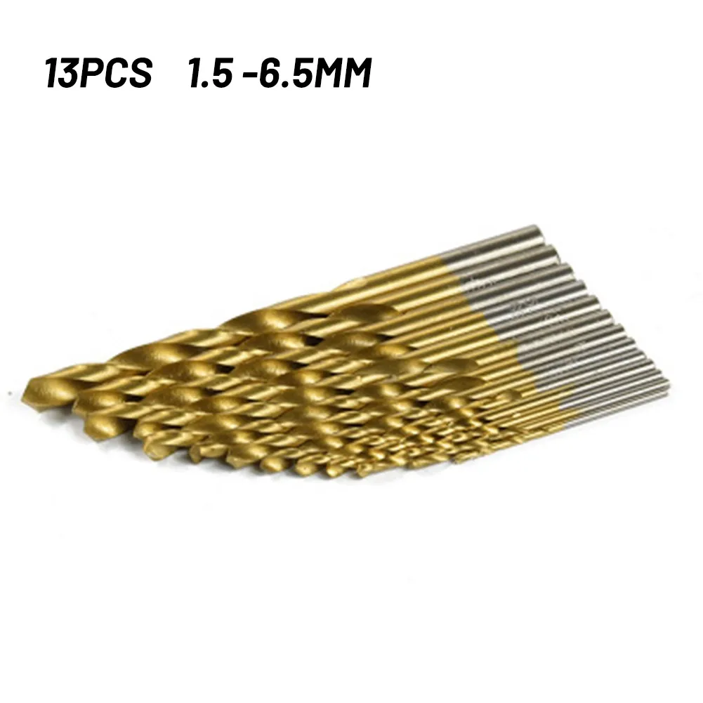 

6.5mm Drill Bits 6mm 1.5mm High Speed Steel Round Shank 13pcs 13x 2.5mm