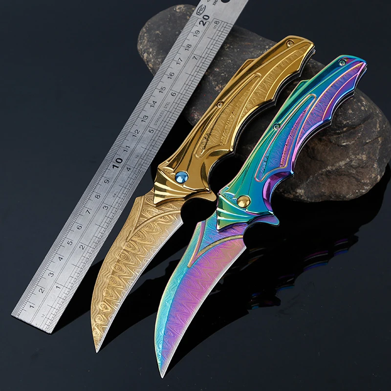 

8.2'' hunting knife Survival Tactical Knife Camping Folding Pocket Knife Outdoor Combat Utility Hunting Knives Full Steel Knife