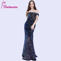 everbeauties sparkly evening dresses long mermaid 2020 sexy robe de soiree shiny elegant formal dress