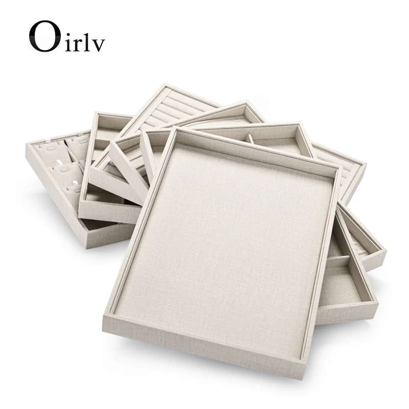 Oirlv Necklace Tray Bracelet Watch Tray Ring Earrings Tray Jewelry Organizer Jewelry Tray Display Props Photo Shoots