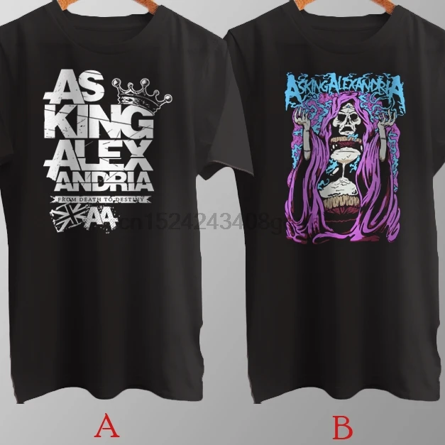 Asking Alexandria English Metalcore Band 2 New T-Shirt Cotton | Мужская одежда