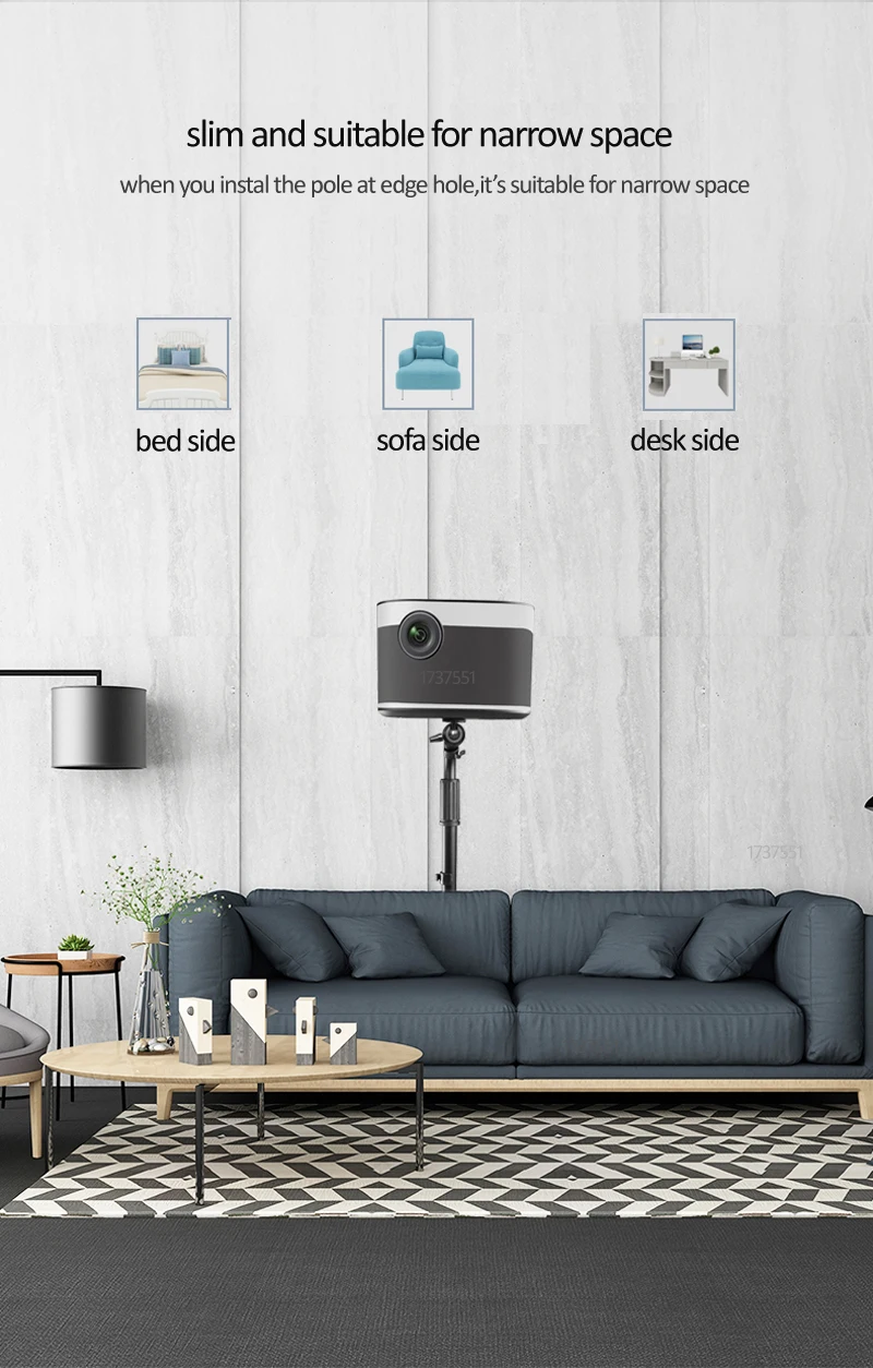 Универсальный прочный мини-проектор T6-85160 на 10 кг 85-140 см настольная подставка для