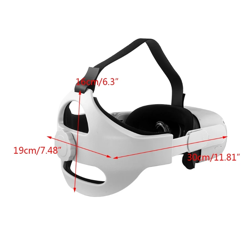 

Adjustable Head Strap Comfort Improve Headband Sponge Mats Fixing Strap VR Helmet Belt for -Oculus Quest 2 VR Headset
