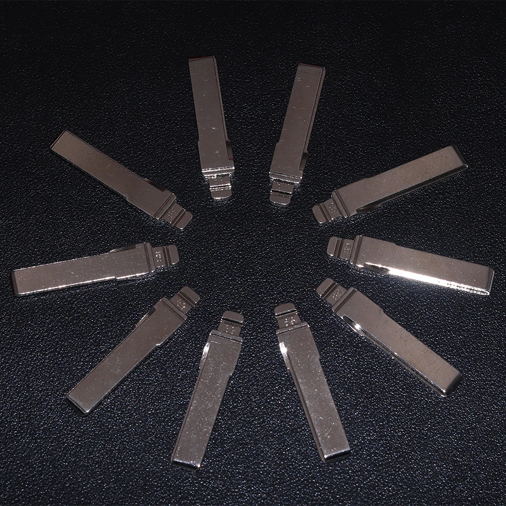 

JEAZEA 10X Key Blade Blanks Fit for Audi A6L Blade Car Metal Key Embryo No.89 Uncut Flip KD Remote Key Replacement Key Head Unit