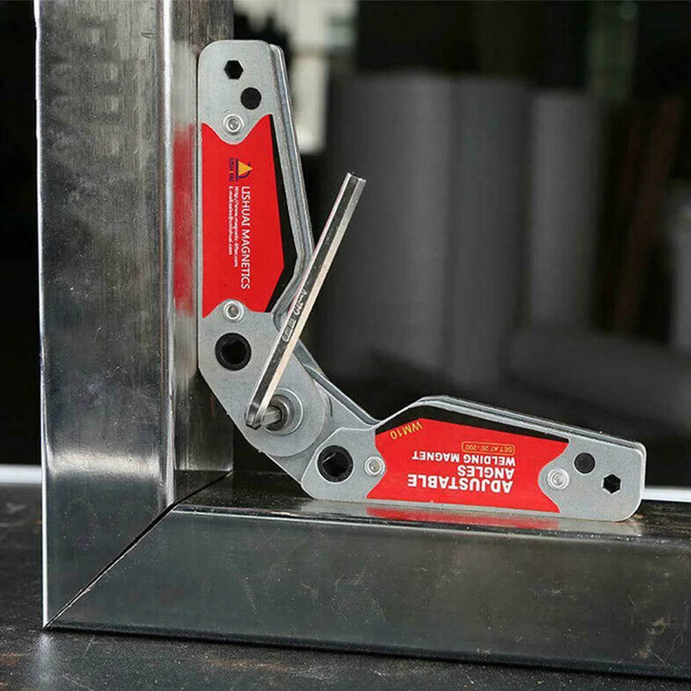 

WM10 Locator Parts Strong Corner Fixture Magnetic Holder Welding Positioner Hand Tools Durable Clamp Neodymium Adjustable Angle