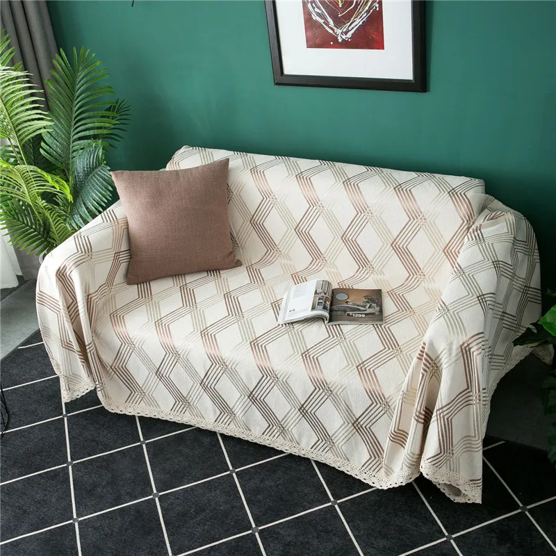 

Extra Large Blanket For Couch Slipcovers Couch Cover Stretch Sofa Towel Anti Slip Sofa Bed Room Fully Wrapped Chaselong Covers