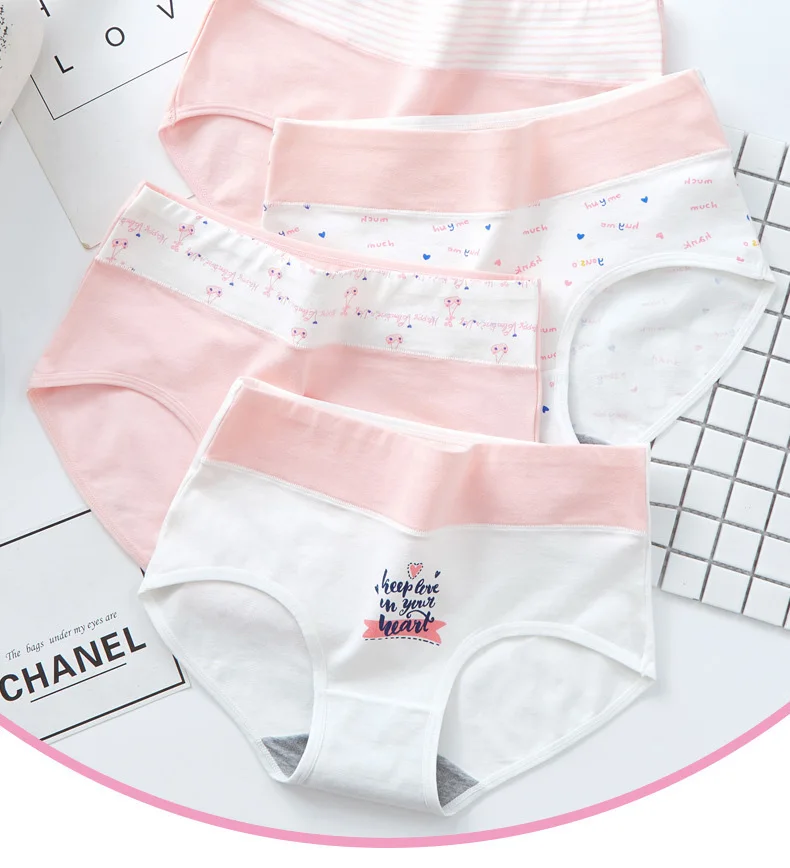 

3PCS/Lot Cute Lady Panties Cotton Women Underwear Girls Breathable Seamless Briefs Women's Sexy Lingerie Intimates Dropship