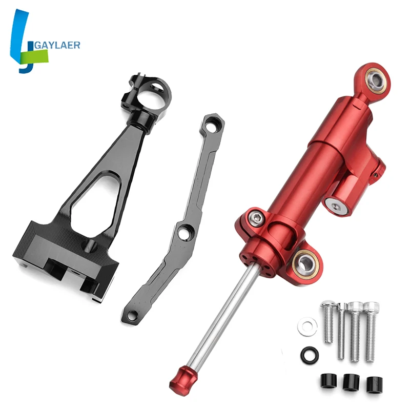 Регулируемый демпфер рулевой Стабилизатор с держателем для Yamaha MT09 MT 09 2013 2015| |