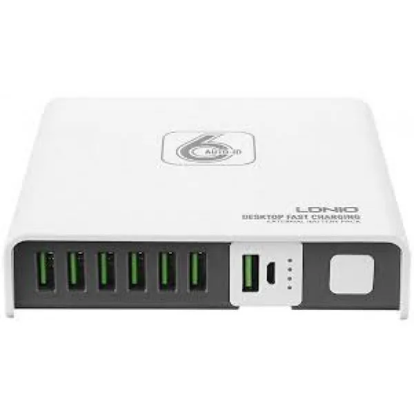 LDNIO USB зарядное устройство с Power Bank A6802 6USB 8А 2600mAh (Белое) | Мобильные телефоны и