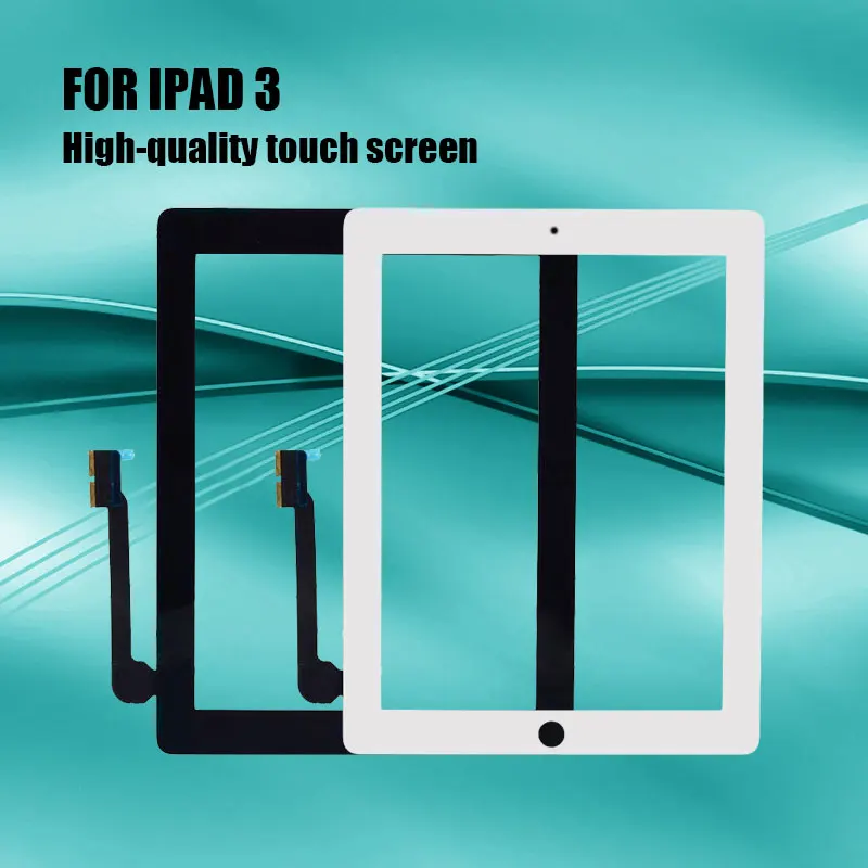 

100% Original New Tested For iPad 3 Touch Screen Glass Panel A1416 A1403 A1430 Digitizer With/Without Key Home Button