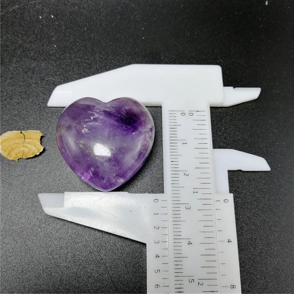 

1-2 pcs 30mm healing crystal set natural dream amethyst heart stone romantic gift for women