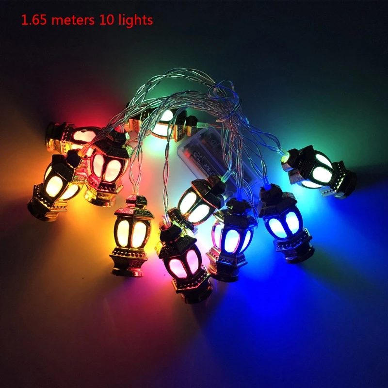 

1.65m 10 Lights Stereo lamp LED Eid Mubarak Decorative String Lights Ramadan Kareem Decoration Accessories Muslim Islam Party