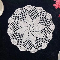 hot cotton lace table place mat crochet hotel coffee placemat glass pad christmas drink coaster cup mug tea dining doily kitchen