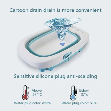 Детская ванна для новорожденных детей большая Складная Ванна дома детская