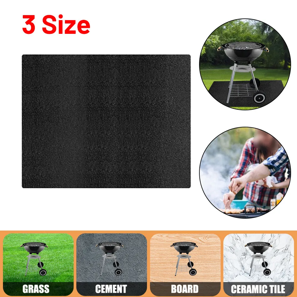 

Fire Grill Mat Firepad Fireproof Garden Lawn Oilproof Outdoor Pad Protection