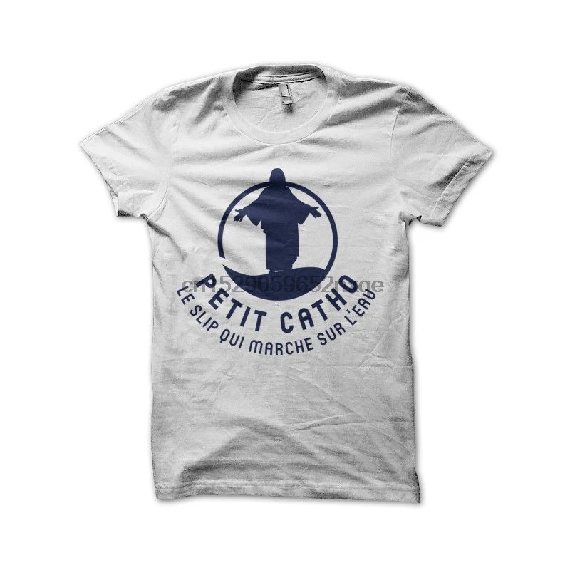 Мужская футболка Small Catho белая с пародия женская и | одежда