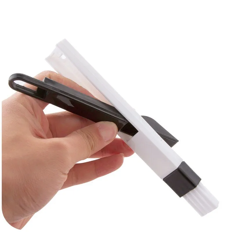

2 In 1 Cleaning Brush Dustpan Windows Recess Groove Cleaner Screens Keyboard Drawer Crevice Wash Kitchen Computer Cleaning Tools